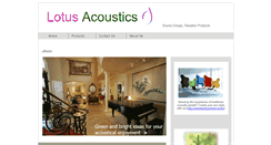 Desktop Screenshot of lotus-acoustics.com
